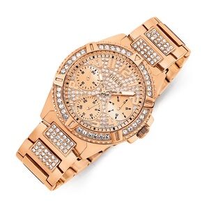 Guess Frontier Crystal Rose Gold Watch U1156L3